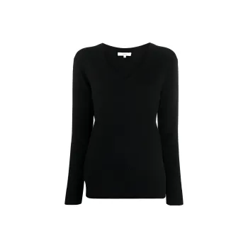 VINCE Weekend Long Sleeved V-Neck Jumper