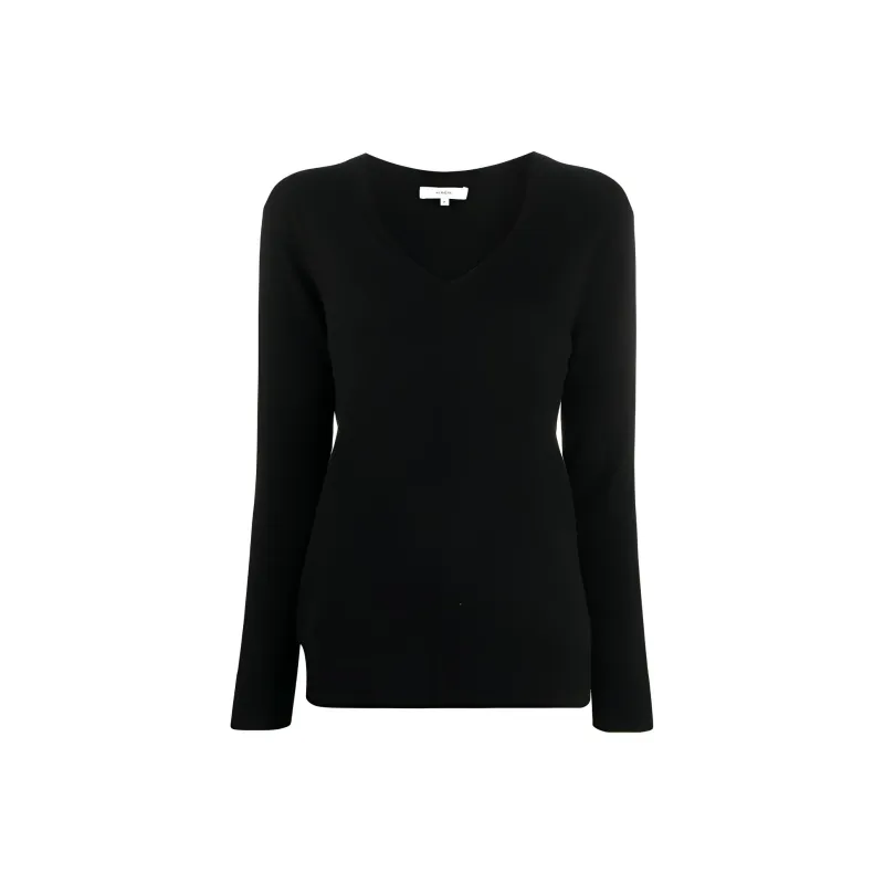 VINCE Weekend Long Sleeved V-Neck Jumper-0