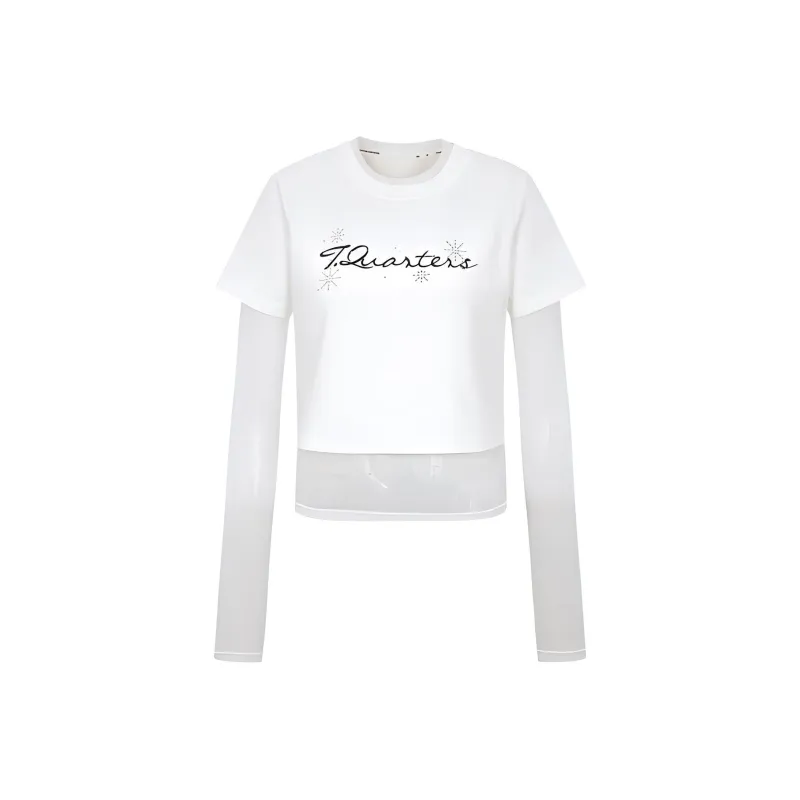 Three Quarters Regular T Shirt Women's-2