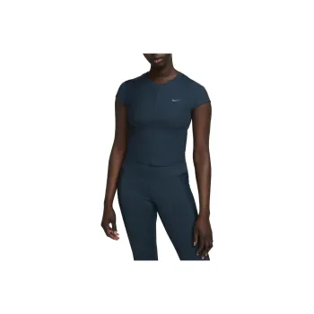 Nike One Fitted Rib Women's Dri-FIT Short-Sleeve Cropped Top