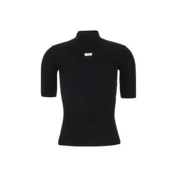 OFF-WHITE Logo Patch Stretch Top