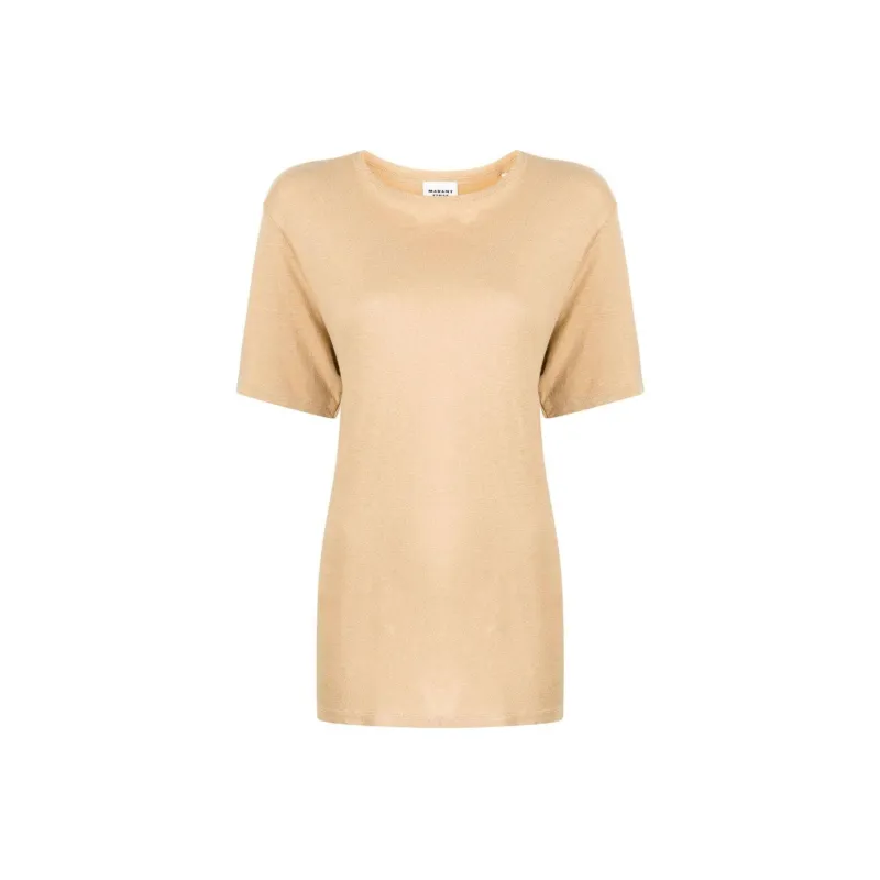 ISABEL MARANT ETOILE Zewel Linen T shirt-0