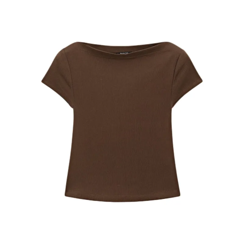 Massimo Dutti T Shirt Women's Brown-0