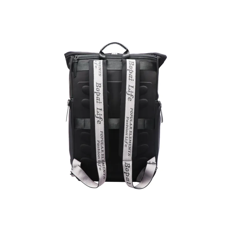 BOPAI Fabric Backpack Regular Men's Black-3