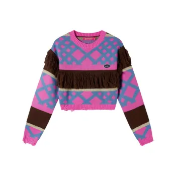BETTERSAY Sweater Women's Fuchsia