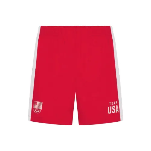 SKIMS x MEIGUOAOYUNDUI LIANMINGKUAN SS24 FOR TEAM USA JERSEY SLEEP MENS OLYMPIC SHORT Casual Shorts Men's Red/Red