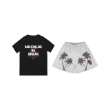 Coconut Island Shorts+Signature Black Short-Sleeved Shirt