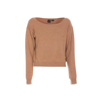 PINKO Logo Embroidered Knitted Jumper