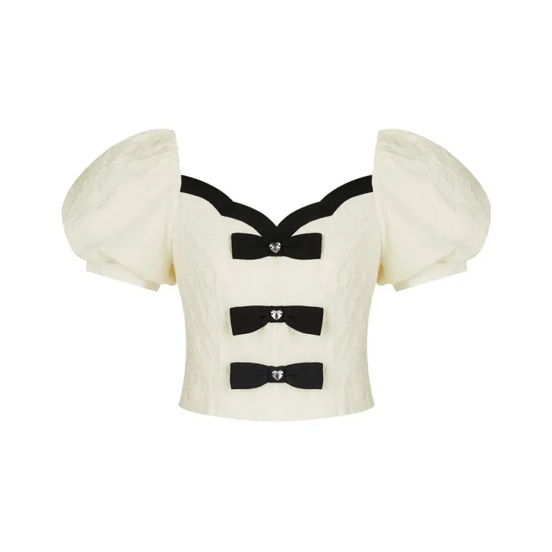 TAMMY TANGS Crop Tops Women's Apricot-0