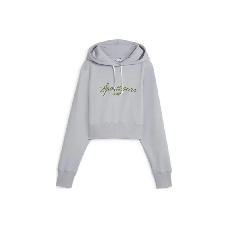 PUMA Raglan Sleeve T-Shirt Women's Light Gray-0