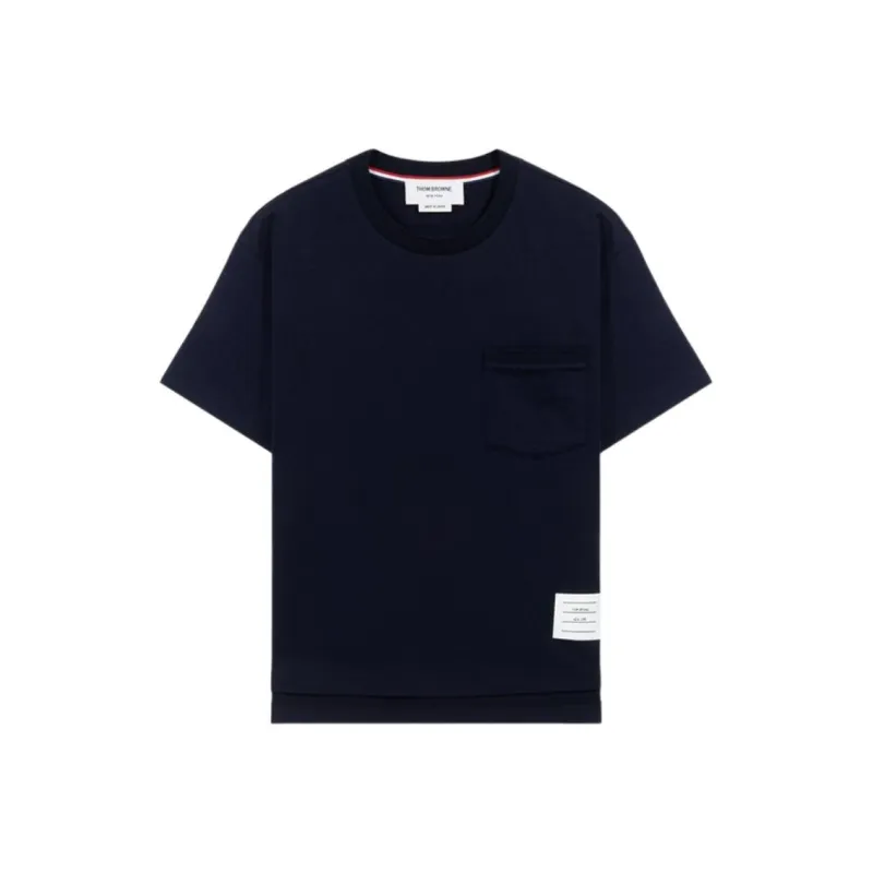 THOM BROWNE Rwb Logo Patch T-Shirt-0