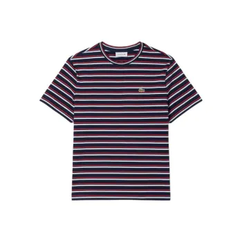 LACOSTE SS25 Regular T Shirt Women's Red White/Dark Blue