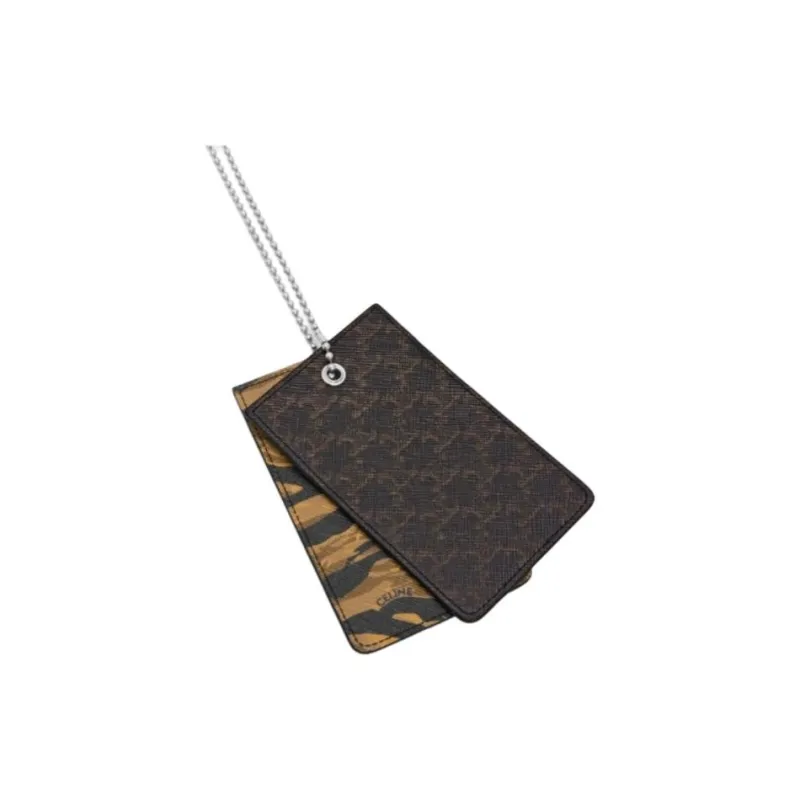 CELINE TRIOMPHE Canvas Card Holder Women's Multicolor-3