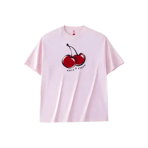 Anta x Kirsh Sports Life Collection Drop Shoulder Sleeve T Shirt Women's Particulate Pink