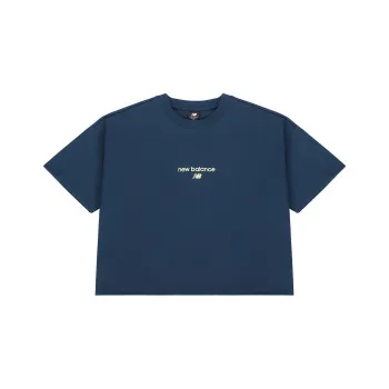 New Balance Set in Sleeve T Shirt Women's Blue