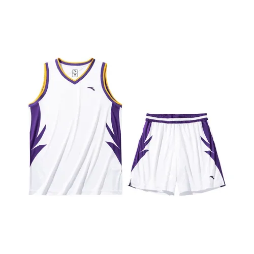 Anta Basketball Suit Men's Pure White