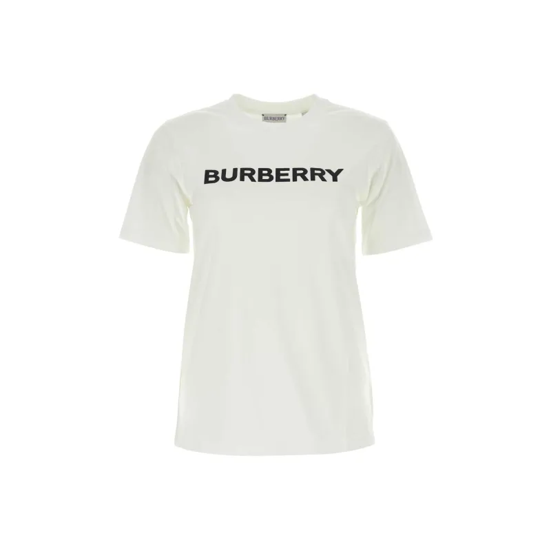 Burberry Logo Printed Crewneck T Shirt-0