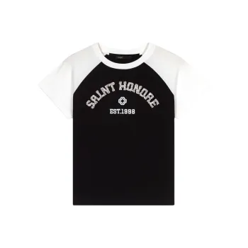 Maje Saint Honoré Crystal embellished T shirt