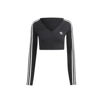 Adidas Originals Logo Embroidered Cropped Top