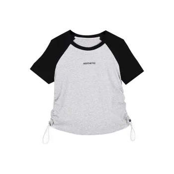 TOUCH T Shirt Women's Gray & Black