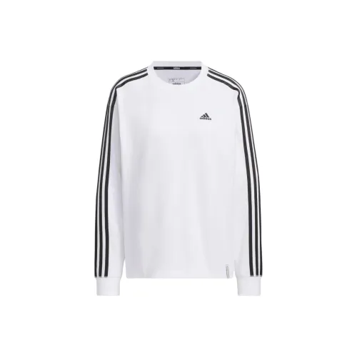 Adidas Drop Shoulder Sleeve T Shirt Women's White