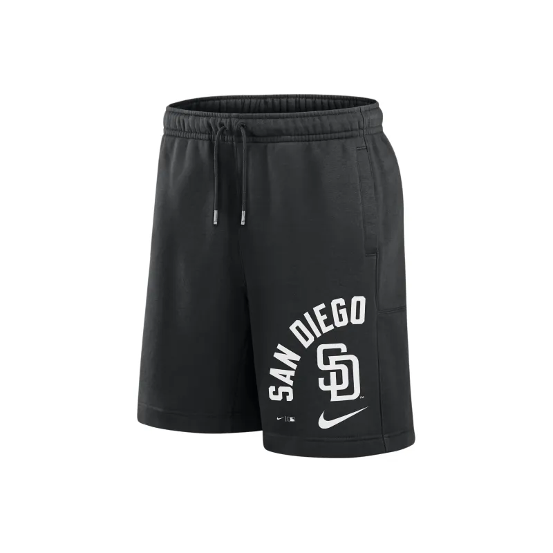 Nike San Diego Padres Arched Kicker Sports Shorts Men's Black-0