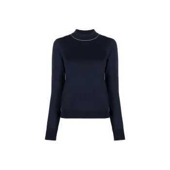 Maison Margiela Mock Neck Knitted Jumper