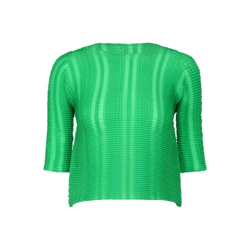 ISSEY MIYAKE Crop Tops Women's Green