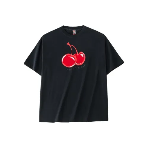 Anta x Kirsh Drop Shoulder Sleeve T Shirt Women's Basic Black
