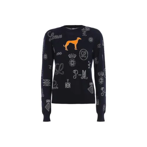 LOEWE SS23 Sweater Women's Dark Blue