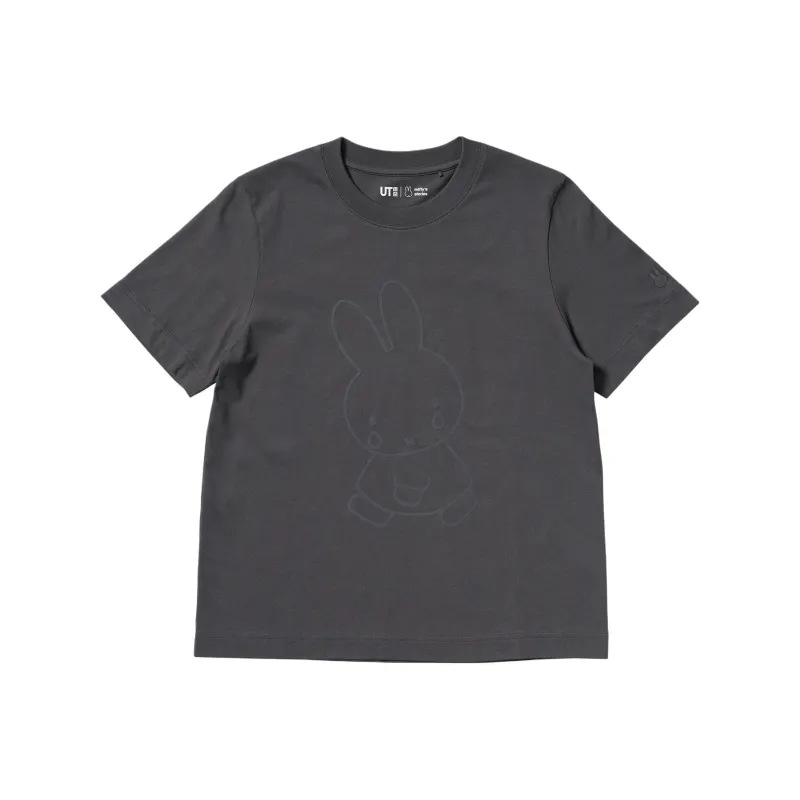 Miffy X UNIQLO T Shirts Women's Dark Gray-0