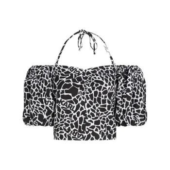 KARL LAGERFELD / Karl Lagerfeld Jeans Giraffe print Off shoulder Blouse