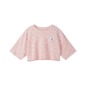 JORDAN Crop Tops Women's Elegant Light Pink