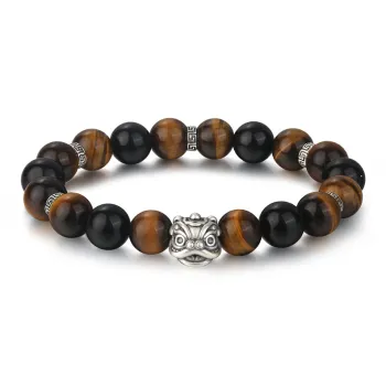 Zheng Baifu Natural Tiger's Eye Stone Bracelets Unisex