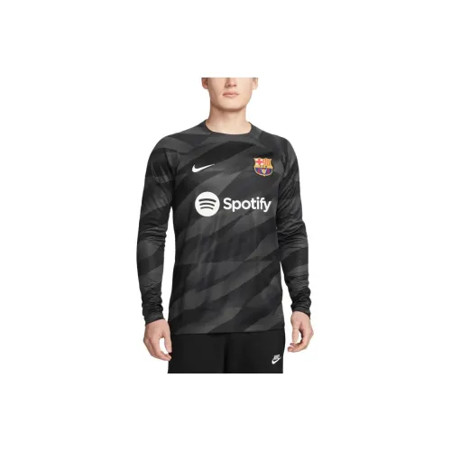 Nike Dri Fit Long Sleeve Soccer Jersey Soccer Jersey Men's Coal Color