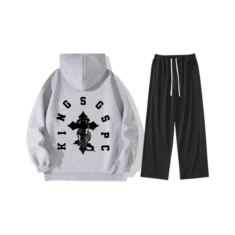 Kingsgspc Sweatshirt Sets Unisex-30