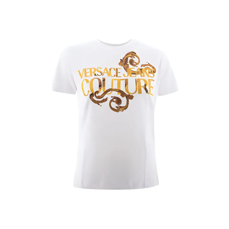 VERSACE JEANS COUTURE Logo-print Cotton T-shirt-0