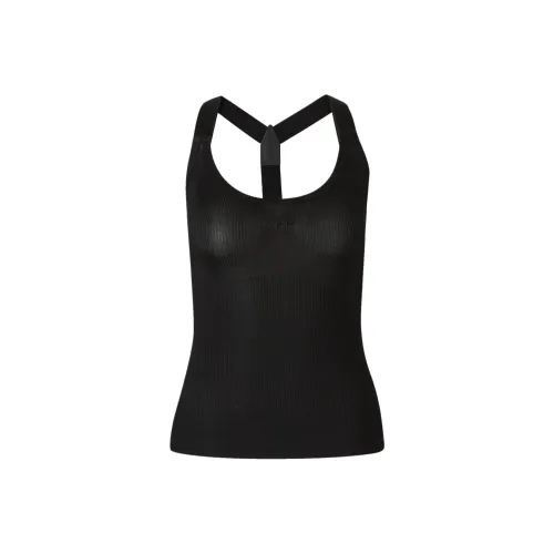 OFF WHITE Logo Embroidered Sleeveless Top