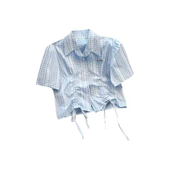 DOKZB T Shirts Women's Blue