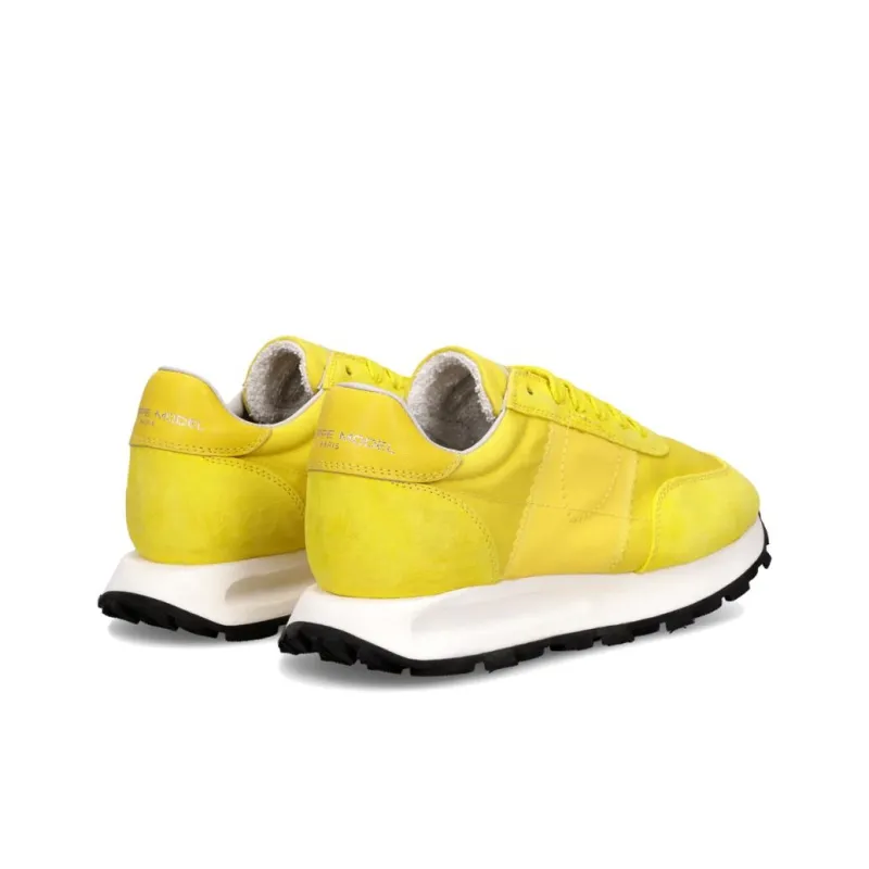 PHILIPPE MODEL Tour Running Low Top Casual Shoes Women's Yellow-3