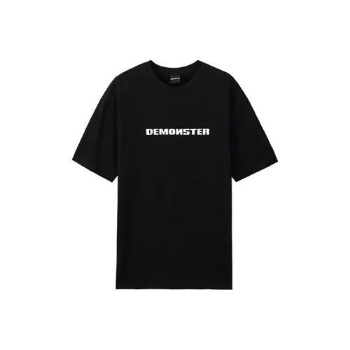 DEMONSTER 블랙 여성 티셔츠