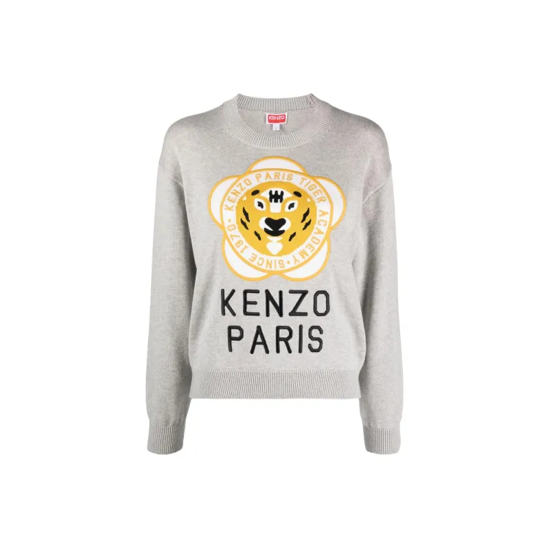 KENZO Tiger Academy Logo Embroidered Jumper-0