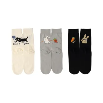 MIIOW Mid Calf Socks Women's 3 Pack
