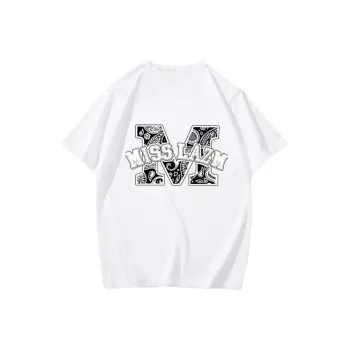 ABCMININ Drop Shoulder Sleeve T Shirt Women's White