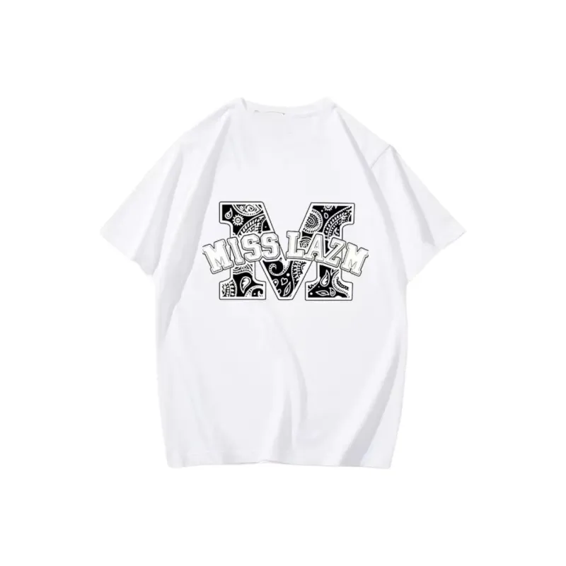 ABCMININ Drop Shoulder Sleeve T Shirt Women's White-0
