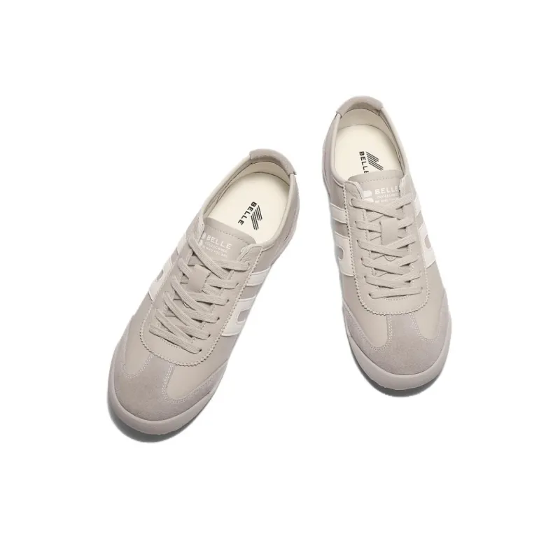 BELLE Xiao Qinggan 2.0 Low Top Casual Shoes Men's Gray White-4
