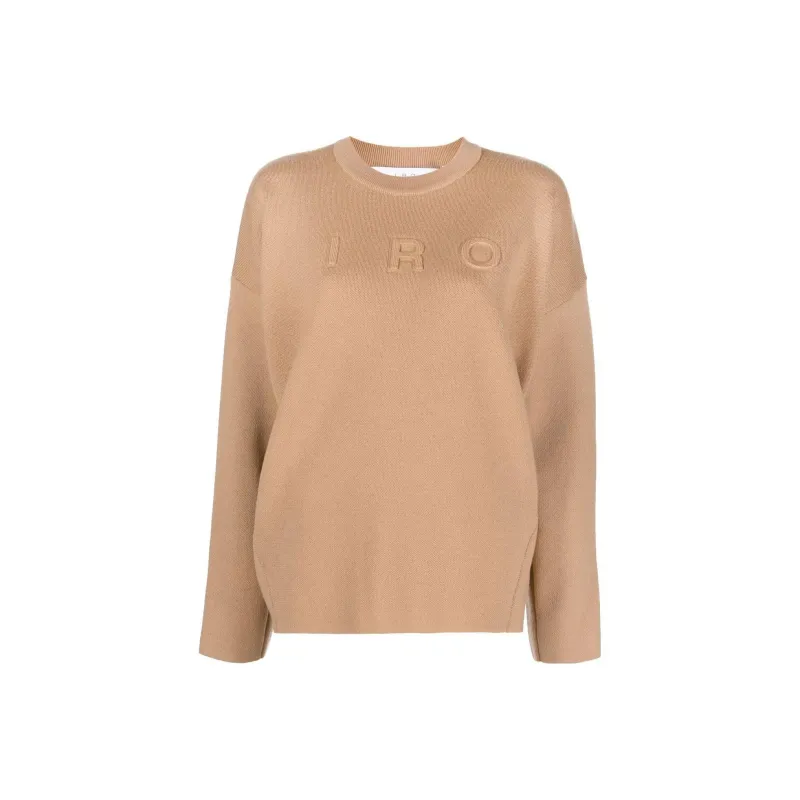 IRO NIGHT Intarsia Knit logo Jumper-4