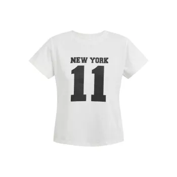 HEYABC T Shirts Women's White Numbers 11