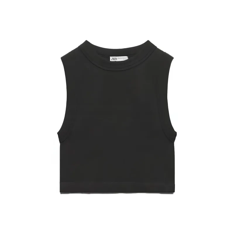 ZARA T Shirt Women's Black-0