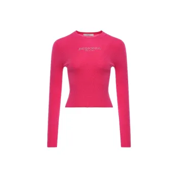 BESIONIA FW24 Sweater Women's Rose Red